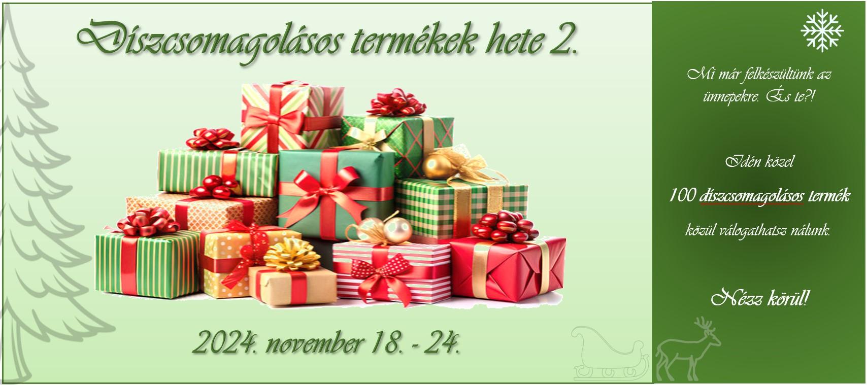 Díszcsomagolásos termékekhete