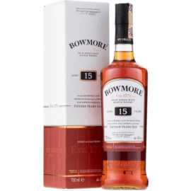 Bowmore whisky 0,7l 15 éves 43%, díszdoboz