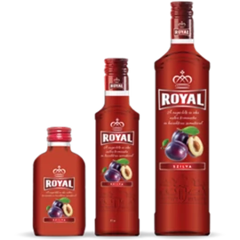 Royal Vodka szilva ízesítésű vodka 0,1l 30%