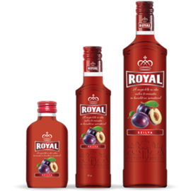 Royal Vodka szilva ízesítésű vodka 0,1l 30%