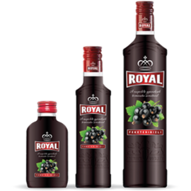 Royal Vodka fekete ribizli ízesítésű vodka 0,5l 28%