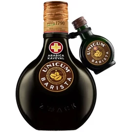 Zwack Unicum Barista kávé ízesítésű keserűlikőr 0,5l 34,5% DRS + Unicum Barista 0,04l