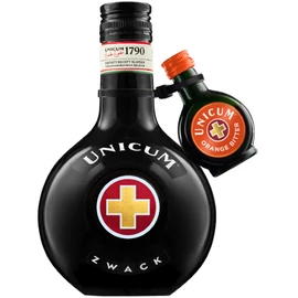 Zwack Unicum keserűlikőr 0,5l 40% DRS + Unicum Orange Bitter 0,04l