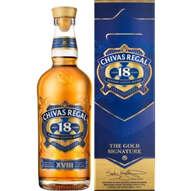 Chivas Regal whisky 0,7l 18 éves 40%, díszdoboz
