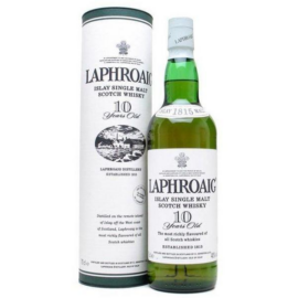 Laphroaig whisky 0,7l 10 éves 43%, díszdoboz