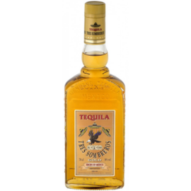 3 Sombreros Gold tequila 0,7l 38%