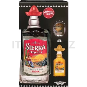 Sierra Silver tequila 0,7l 38% + Mini Reposado 0,04l