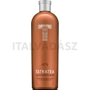 Tatratea tea alapú likőr, őszibarack ízesítéssel 0,7l 42% DRS