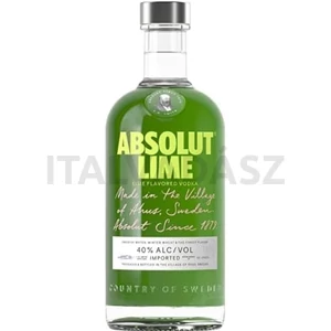 Absolut Lime zöldcitrom ízesítésű vodka 0,7l 40% DRS