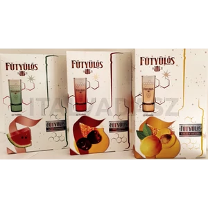 Fütyülös feketecseresznye likőr mézzel 0,5l 24,5% DRS, díszdoboz + pohár