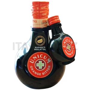 Zwack Unicum Orange Bitter keserűlikőr 0,5l 40% DRS + Unicum Orange Bitter 0,04l