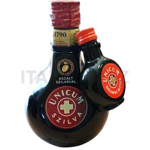 Zwack Unicum Szilva keserűlikőr 0,5l 40% DRS + Unicum Orange Bitter 0,04l