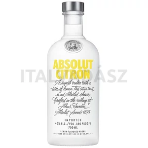 Absolut Citron citrom ízesítésű vodka 0,7l 40%