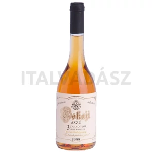 Budányi Tokaji 3 Puttonyos Aszú édes fehérbor 0,5l 2018*
